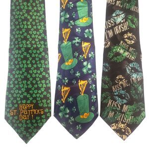 St. Patrick's Day Ties #34 - Lot of 3 Novelty Neckties NWT Going out of Business